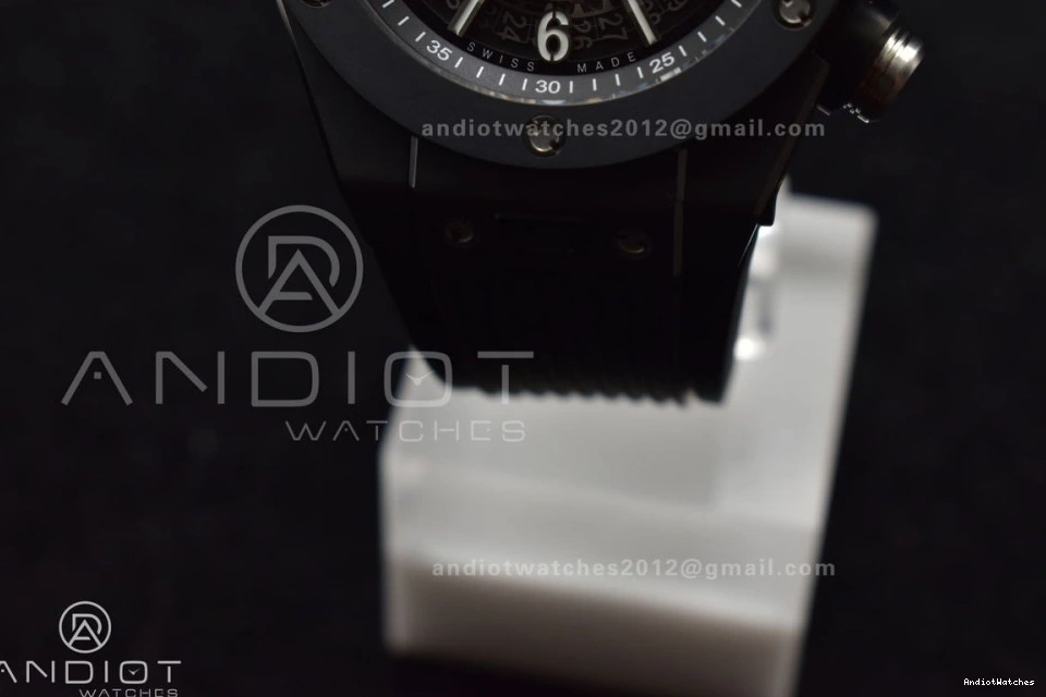 A Strap 1:1 Unico Hublot 893 Rubber on Bang Dial ZF Black BestValue Edition Best Black Full Skeleton Big 0712